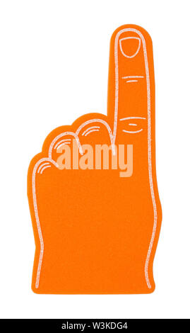 blank white foam finger