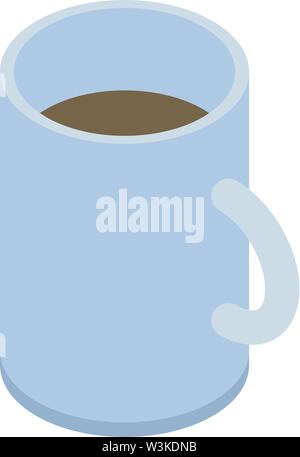 Tea mug icon, isometric style Stock Vector