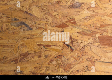 Texture of Pressed Wooden Panel. OSB (Oriented Strand Board) Stock Photo