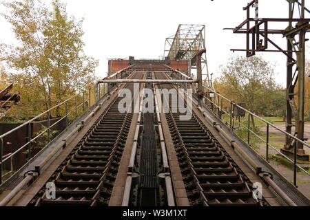 Altes Stahlwerk im Landschaftspark Duisburg Nord Stock Photo