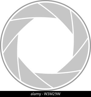 Vector Illustration of a Lens aperture Stock Vector