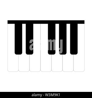 Piano Keys Icon Vector Illustration.Vector illustration EPS10 Stock Vector