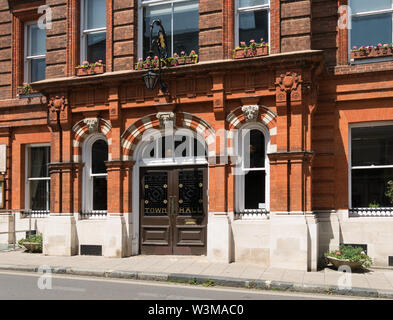 Entrance to Lewes Town Hall and Council Offices, Lewes, East Sussex, England, UK Stock Photo