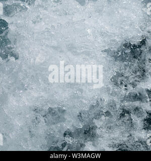Simple blue end white water wave background Stock Photo