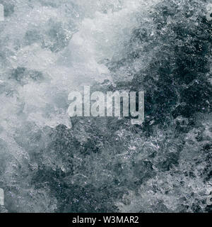 Simple blue end white water wave background Stock Photo
