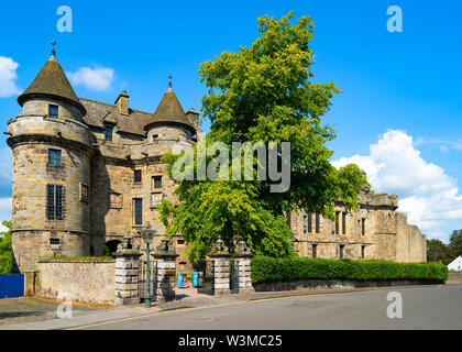 Exterior of Falkland Palace in Falkland, Fife, Scotland, UK Stock Photo