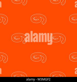 Spiral arrow pattern vector orange Stock Vector