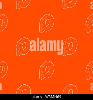 Rotation loop pattern vector orange Stock Vector