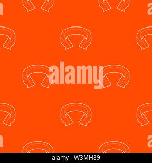 Arrow circle pattern vector orange Stock Vector