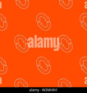 Refresh pattern vector orange Stock Vector