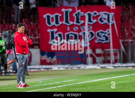 Red Star Belgrade Coach Vladan Milojevic Speaking During A Press Stock Photo Alamy