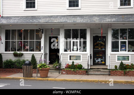 Small shops in downtown New Hope, PA, USA Stock Photo