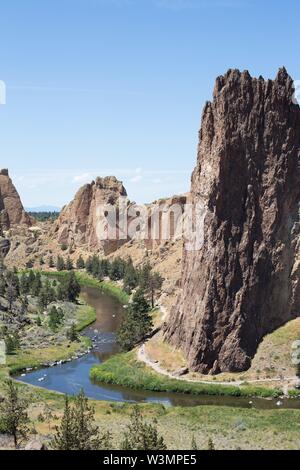 Smith Rock State Park in Terrebonne, Oregon, USA. Stock Photo