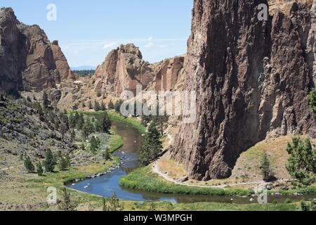 Smith Rock State Park in Terrebonne, Oregon, USA. Stock Photo