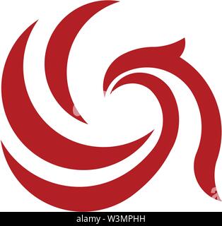 creative abstract eagle head logo vector Stock Vector