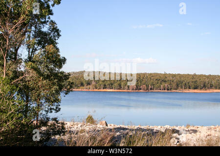 North Dandalup Dam and spillway Stock Photo