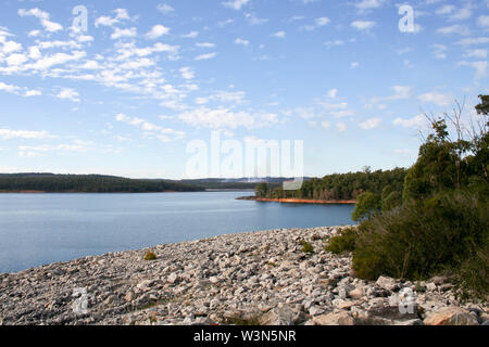 North Dandalup Dam and spillway Stock Photo