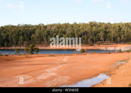 North Dandalup Dam and spillway Stock Photo