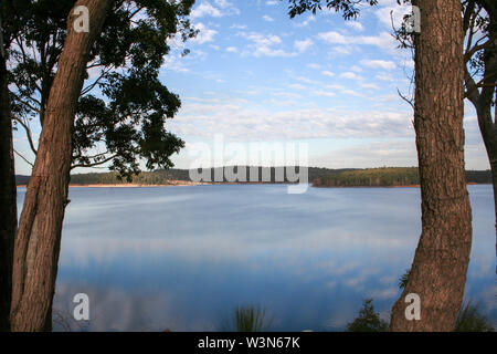 North Dandalup Dam and spillway Stock Photo