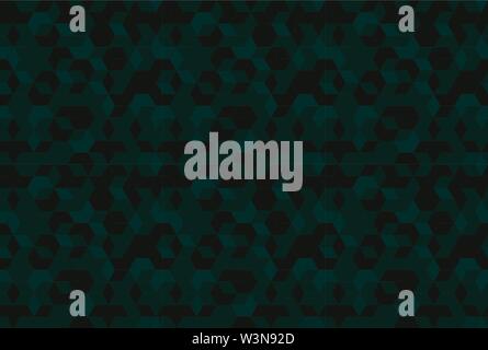Seamless black background. Abstract geometric pattern vector polygonal illustration Stock Vector