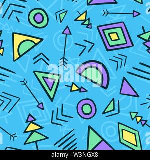 Tribal Abstract seamless repeat pattern. Vector illustration background. For print, textile, web, home decor, fashion, surface, graphic design Stock Vector