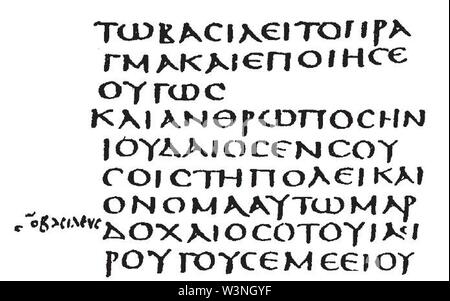 Codex Sinaiticus - Early 5th century. Stock Photo