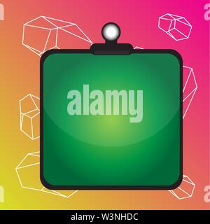 Clipboard colorful background spring clip stuck bind empty plank frame Copy Space design Empty template text for Ad, promotion, poster, flyer, web ban Stock Vector