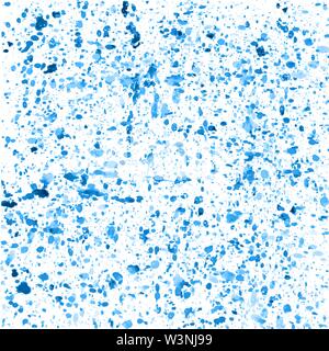 Splashes of blue paint on a light background. The ideal solution for fabric, upholstery, Wallpaper, screen saver, for design and decoration. Stock Vector