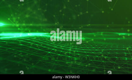 digital  background Abstract polygonal space background with connecting lines Connection structure.HUD  Science background. Futuristic polygonal augum Stock Photo