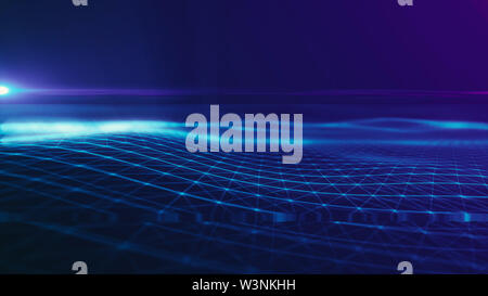 digital  background Abstract polygonal space background with connecting lines Connection structure.HUD  Science background. Futuristic polygonal augum Stock Photo