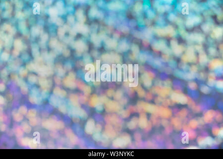 Holographic blurred background with multicolored soft spots. Holiday concept. Stock Photo