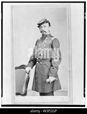 Colonel Adolph Dengler, 43rd Illinois Infantry, Union officer, three-quarter-length portrait, standing, facing front Stock Photo