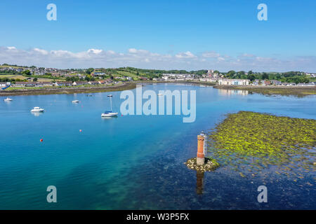 Killyleagh town and strangford lough Stock Photo