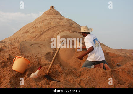 Sand Festival in Konark, Odisha, India. Stock Photo