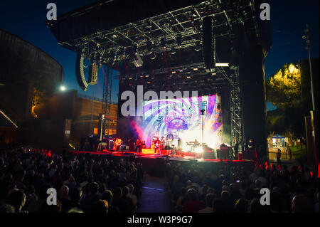 © Stefano D'Offizi - Nick Mason's Saucerful of Secrets @Rock in Roma Summer Fest // Auditorium parco della Musica - 2019 - www.rockerilla.com Stock Photo