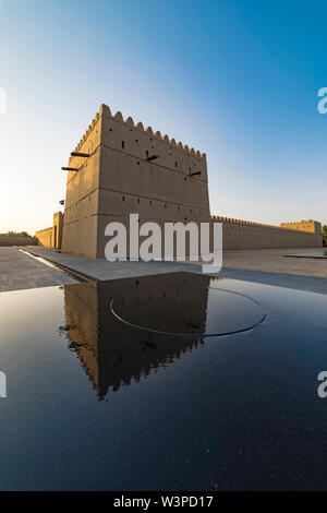 Qasr Al Muwaiji, Al Ain, United Arab Emirates - Jan.5, 2018: The Palace of His Highness Sheikh Khalifa bin Zayed Al Nahyan Stock Photo