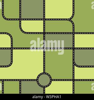 City map seamless pattern. Vector illustration Stock Vector