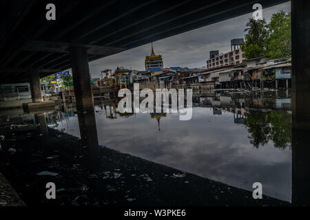 Bangkok,Thailand - Jun 30, 2019 : Khlong Toei Expressway Over The Phra ...