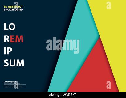 Abstract colorful template layers design decoration background. You can use for layers background, ad, print, pattern design, cover book, flyer. Stock Vector
