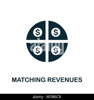 matching icon, black vector sign with editable strokes, concept ...