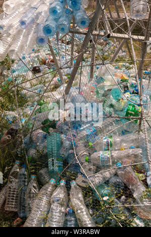 Plastic Bottles waste. Ecology concept Stock Photo