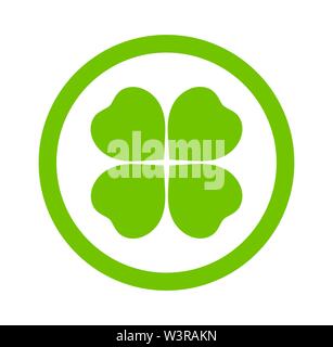 Clover leaf icon. Vector illustration. Stock Vector