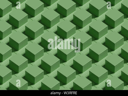 green plastic blocks background. Seamless repeatable pattern designed for textile design, decor wallpapers, print on demand, etcetera. Stock Photo