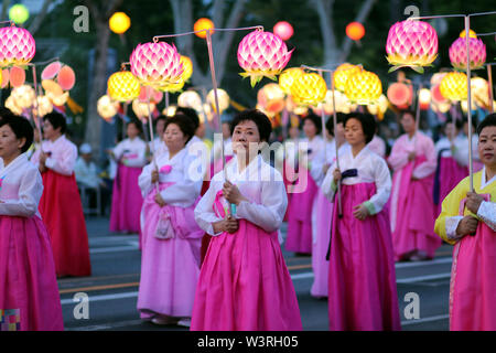 Lantern festival in Seoul, Korea Stock Photo