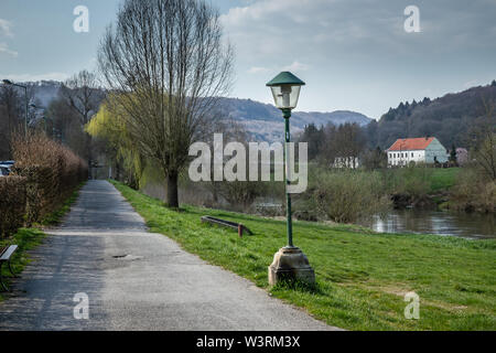 Early spring time near Echternach, Luxembourg Stock Photo