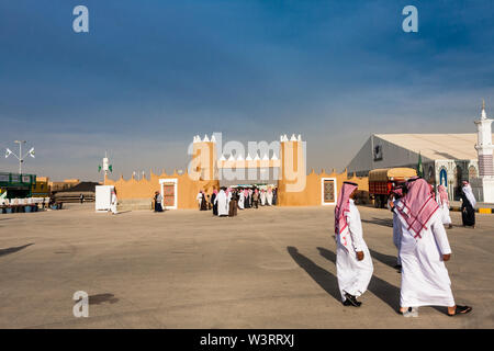 Inside of the Janadriyah Festival Village, Riyadh Stock Photo