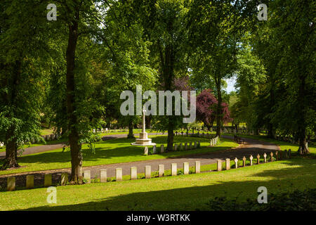 Douglas Bank military Cemetery near Dunfermline Fife Stock Photo