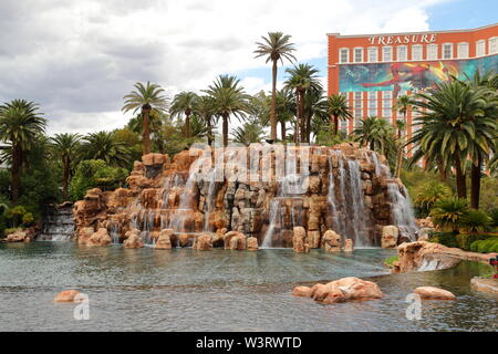 The Treasure Island Hotel & Casino in Las Vegas, Nevada, USA Stock Photo