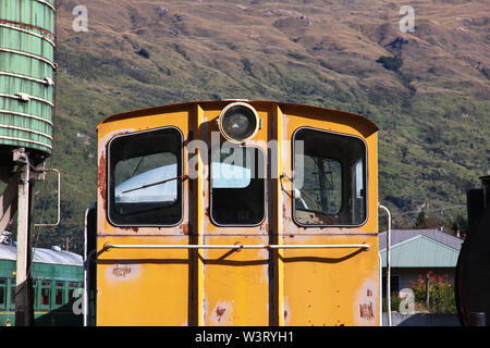 Railway depot in Kingston, New Zealand Stock Photo