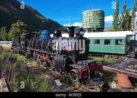 Railway depot in Kingston, New Zealand Stock Photo